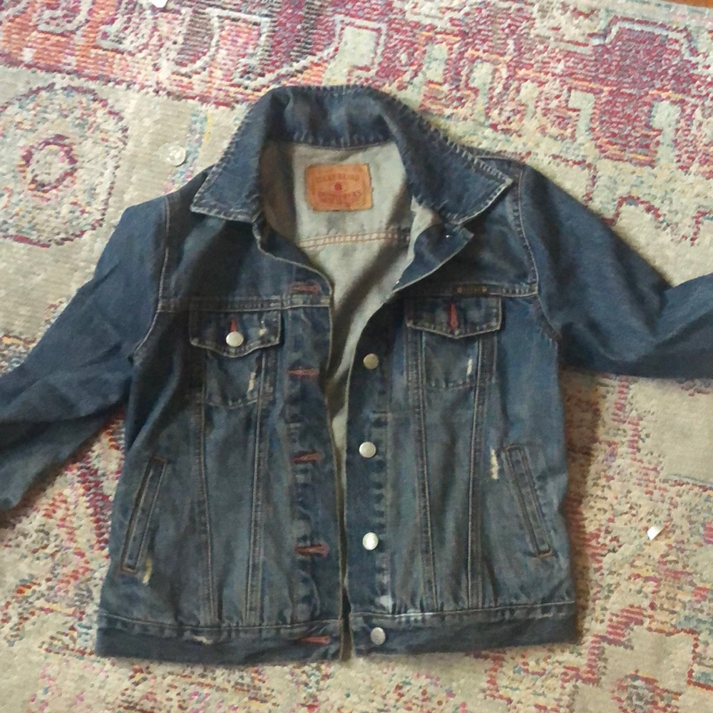 Lucky Brand dark jean vintage jacket